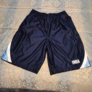 NBA navy, sky blue & white short, excellent used condition, size XL
